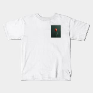 Vibrant Tulip Blooms - Nature's Elegance in Art Kids T-Shirt